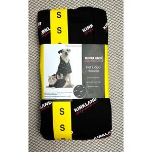NWT Costco Kirkland Signature Pet Dog / Cat Hoodie, Small, Black reflective